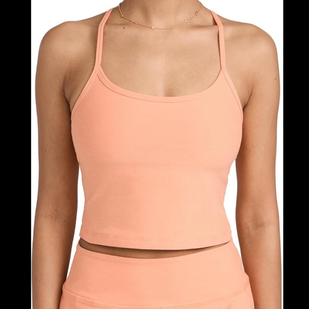 NEVER WORN WITH TAGS BEYOND YOGA Spacedye Slim Racerback Cropped Tank